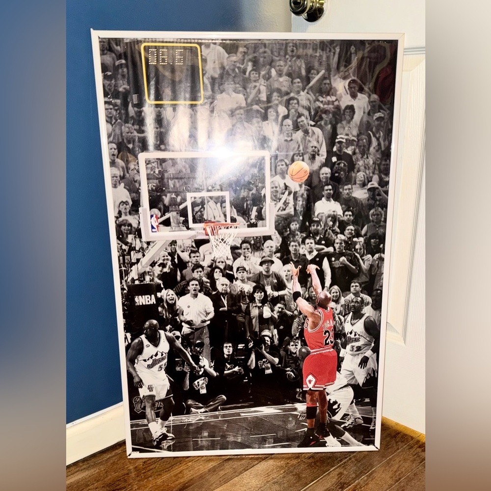 2 PRE-FRAMED Michael Jordan NBA/Chicago Bulls Basketball Posters - Picture 11 of 15